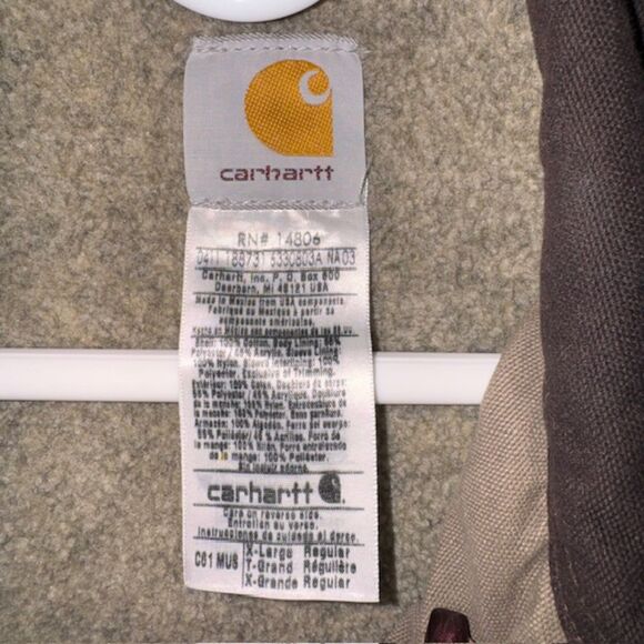 Carhartt Sandstone Ridge Coat / Sherpa Lined Men's XL - Picture 3 of 9